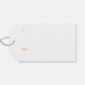 エレガント ゴールド フォイル ありがとう ギフトタグ (裏面横)