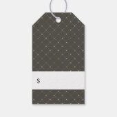 エレガント ゴールド ボタニカル フラワープライス タグ (裏面)