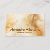エレガント ゴールド マーブル プロフェッショナル 名刺 (正面)