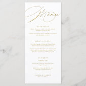 エレガント ゴールド メニュー (正面)