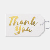 エレガント ゴールド 偽箔 サンクス ギフトタグ (正面(横))