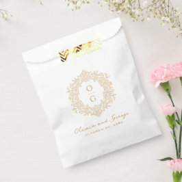 エレガント ゴールド 家宝の結婚式 フェイバーバッグ