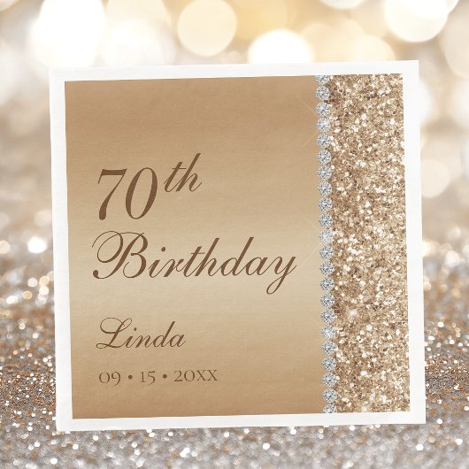 エレガント ゴールド 70歳の誕生日