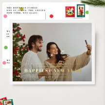 エレガント ゴールド HAPPIEST NEW YEARS 2027 フォトフレーム