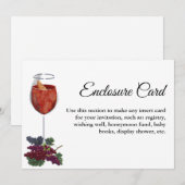 エレガント＆シックなゴールド ヴィノビフォアバウズ ワインブライダル 招待状 (正面/裏面)