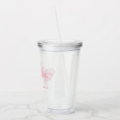 エレガント&シックなピンクボーガールベビーシャワー アクリルタンブラー (左)