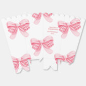 エレガント&シックなピンクボーガールベビーシャワー フェイバーボックス (見開き)