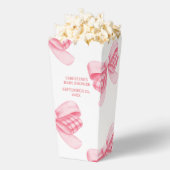 エレガント&シックなピンクボーガールベビーシャワー フェイバーボックス (はじけた状態)