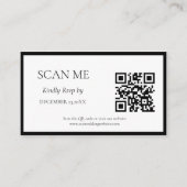 エレガント&シックなボタニカルクレストモノグラ結婚ムの エンクロージャーカード (正面)