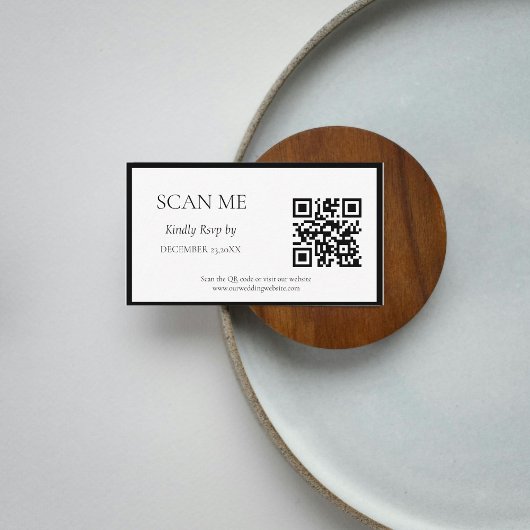 エレガント&シックなボタニカルクレストモノグラ結婚ムの エンクロージャーカード