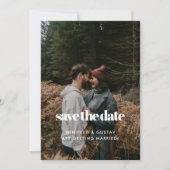エレガント&シックなミニマル写真 セーブザデート (正面)