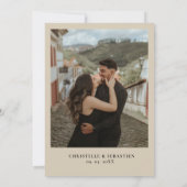 エレガント&シックボホ秋ワイルドフラワー結婚ズ 招待状 (裏面)