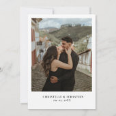 エレガント&シックボホ秋ワイルドフラワー結婚ズ 招待状 (裏面)