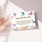 エレガント&シック彼与えは彼女の蝶の囲い 招待状