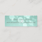 エレガント　シック　グラマラス　フェイクゴールド　ボケ　ドレス スキニー名刺 (裏面)