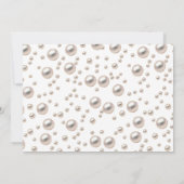 エレガント&シック ゴールドパールとプロセッコ 封入カード 招待状 (裏面)