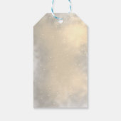 エレガント シック ゴールド フレーム サンキュー ギフトタグ (裏面)