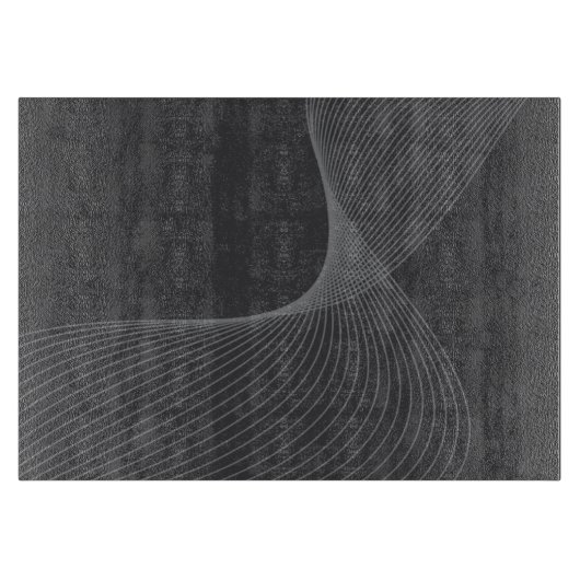 エレガント，シック，シンプルグラフィックモダンパターンアート カッティングボード (正面)