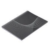 エレガント,シック,シンプルグラフィックモダンパターンアート ノートブック (左側)