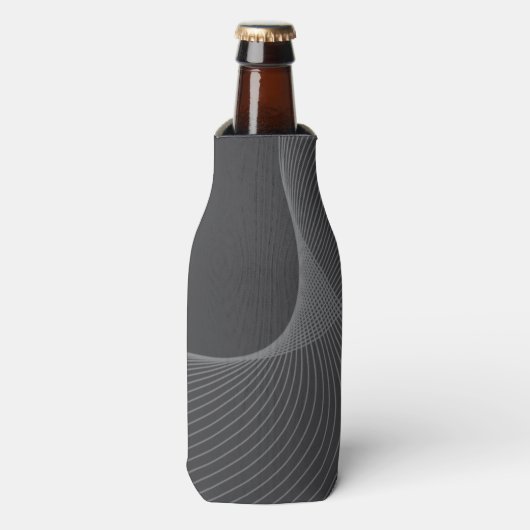 エレガント，シック，シンプルグラフィックモダンパターンアート ボトルクーラー (ボトル正面)