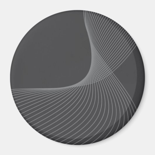 エレガント，シック，シンプルグラフィックモダンパターンアート マグネット (正面)