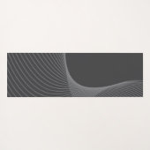 エレガント，シック，シンプルグラフィックモダンパターンアート ヨガマット (裏面(横))