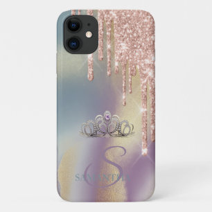 エレガント・シック・ティアラ・ギラギラした雫 グラデーション iPhone 11 ケース
