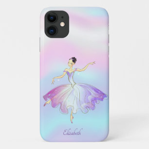エレガント シック バレリーナ レインボー ホログラフィック iPhone 11 ケース