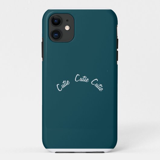 エレガント シック ブルー ティール Case-Mate iPhoneケース (裏面)
