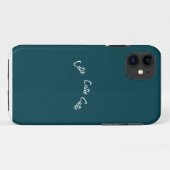 エレガント シック ブルー ティール Case-Mate iPhoneケース (裏面(横))