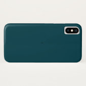 エレガント シック ブルー ティール Case-Mate iPhoneケース (裏面(横))