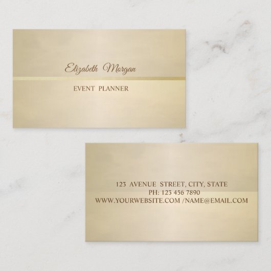 エレガント,シック,ヴィンテージ,シンプル 名刺 (正面/裏面)