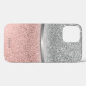 エレガント シルバー ローズゴールド ギター  Case-Mate iPhoneケース (裏面 (横))