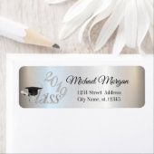 エレガント シルバー 卒業 ラベル (インサイチュ)