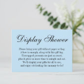 エレガント、シンプルラップなし赤ちゃんシャワー、赤ちゃんブルー (スタンド正面)