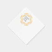 エレガント「シンプル新年」のデザイン スタンダードカクテルナプキン (角)