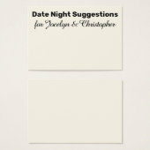 エレガント、シンプル日のナイトサジェクションクリームカード (正面&裏面)