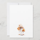 エレガント シンプル オータム ウェディング 招待状 (裏面)