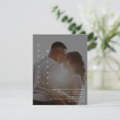 エレガント シンプル カスタム フォト ウェディング 招待状 (スタンド正面)