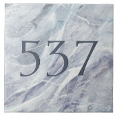 エレガント シンプル クラシック 大理石 ハウス ナンバー プレート タイル (正面)