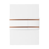 エレガント シンプル ゴールド スクリプト ウェディング ベリーバンド 招待状ベリーバンド (裏面例)