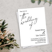 エレガント シンプル タイポグラフィ ウェディング オブ 招待状