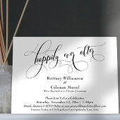 エレガント シンプル ハッピーエバーアフター 披露宴 招待状