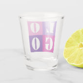 エレガント シンプル パーソナライズ ウェディング カスタム アイデア ショットグラス (裏面)