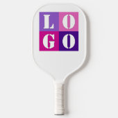 エレガント シンプル パーソナライズ ウェディング カスタム アイデア ピックルボールラケット (正面)