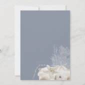 エレガント シンプル ビーチ ウェディング 招待状 (裏面)