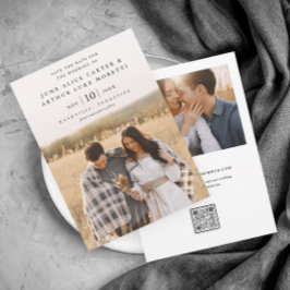 エレガント シンプル フォト ウェディング セーブ ザ デート 招待状