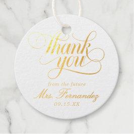 エレガント シンプル ブライダル シャワー フェイバータグ