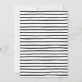 エレガント シンプル ブラック ホワイト クリスマスパーティ 招待状 (裏面)