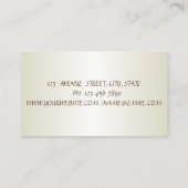 エレガント シンプル ミニマル 名刺 (裏面)